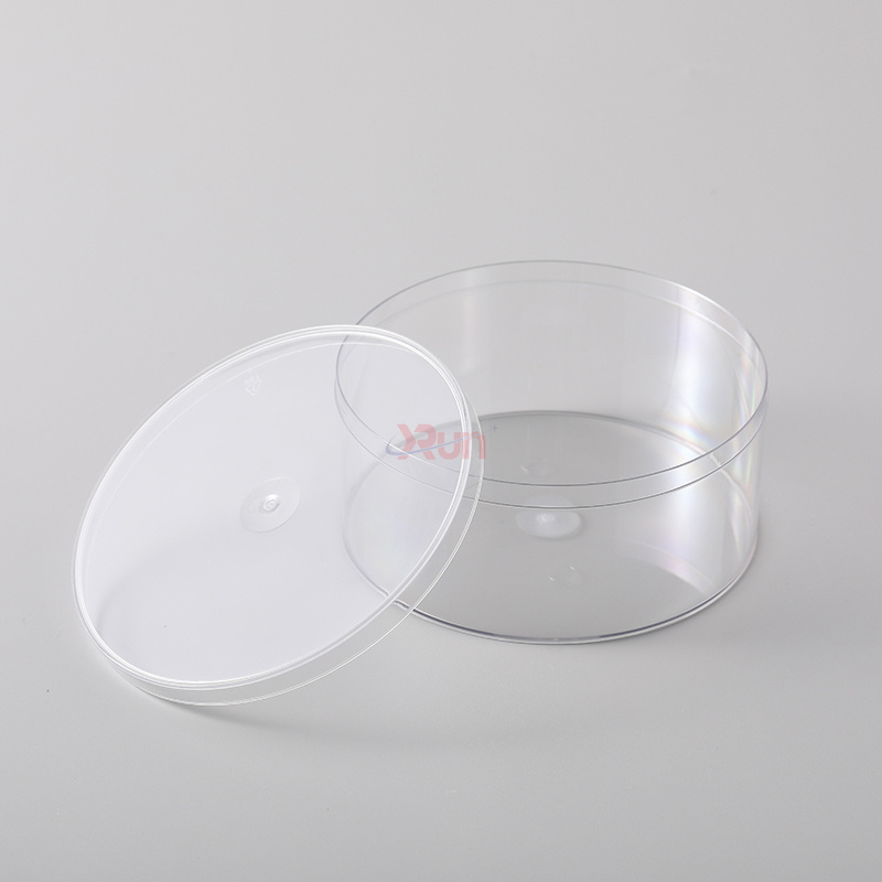 Our wholesale plastic jars for ointments can also be used as round plastic boxes, a secure option for custom cookie containers and biscuits packaging.